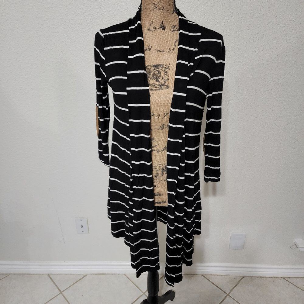 Lollipop super soft striped elbow patch jacket Size small